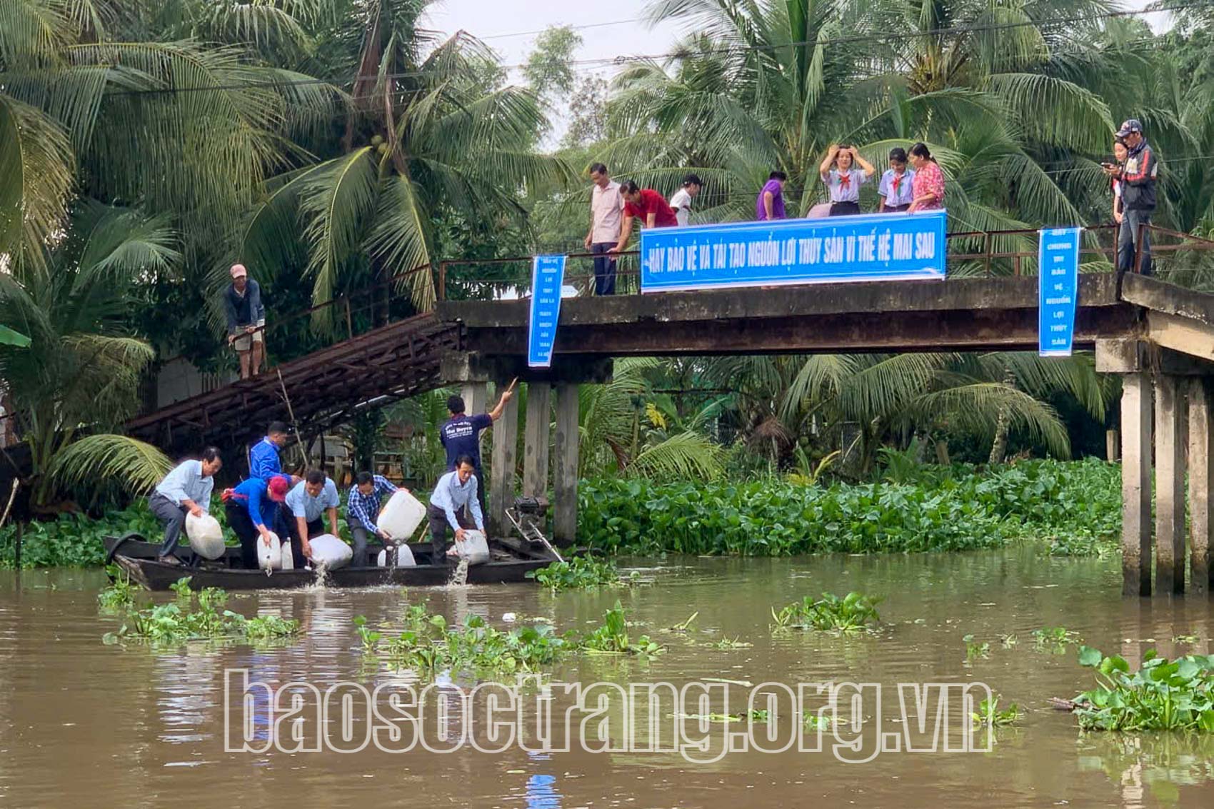 Thả giống thủy sản tái tạo nguồn lợi thủy sản