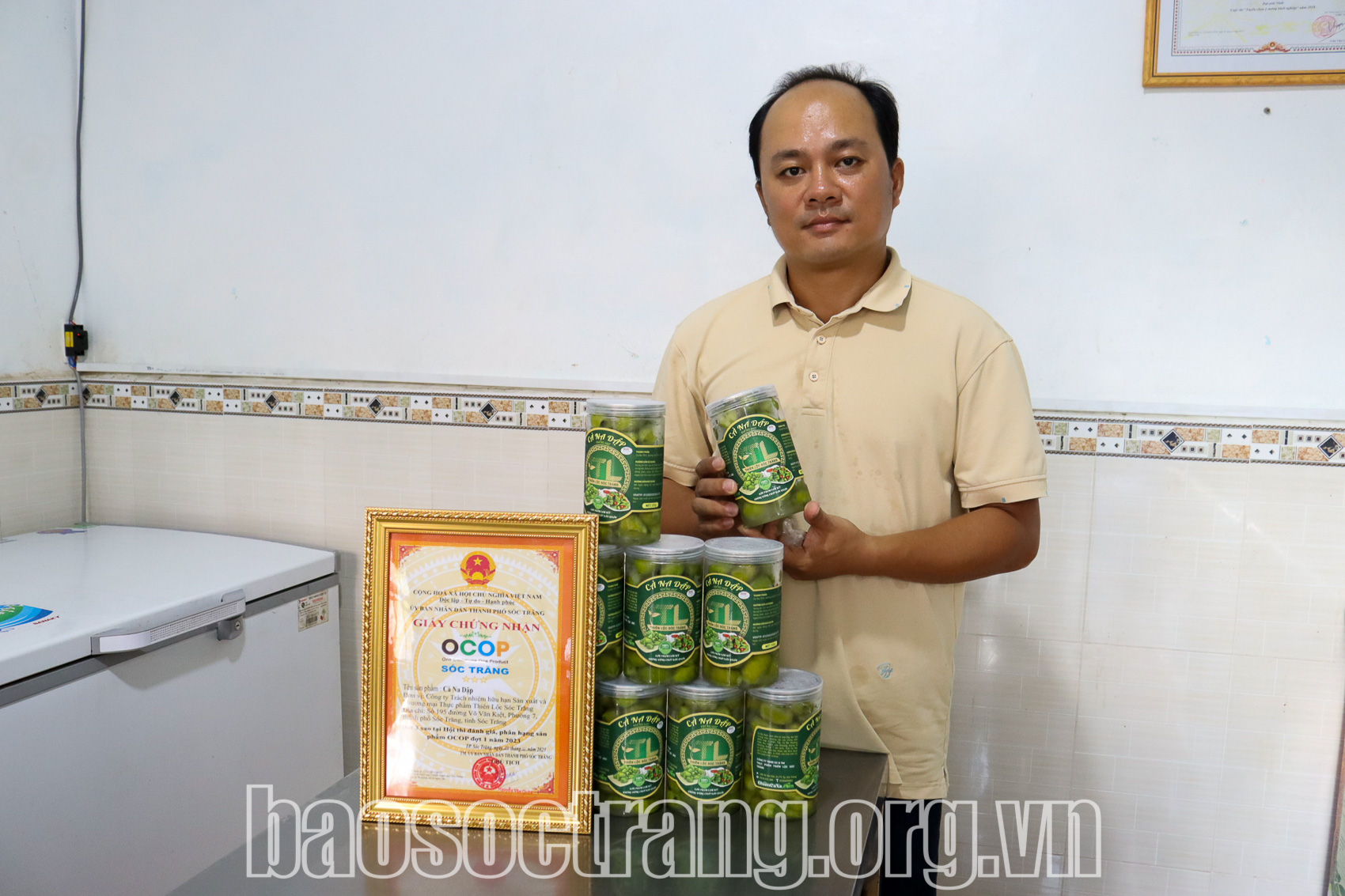 Độc đáo sản phẩm cà na đập dập đạt 3 sao OCOP