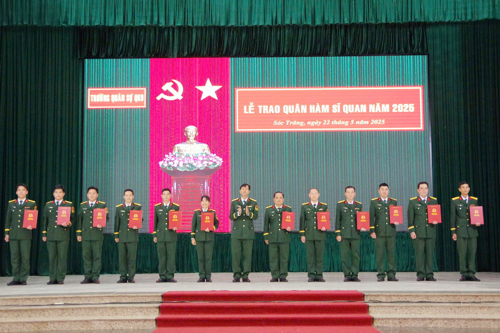 Trường Quân sự Quân khu 9: 36 cán bộ nhận quyết định quân hàm năm 2025