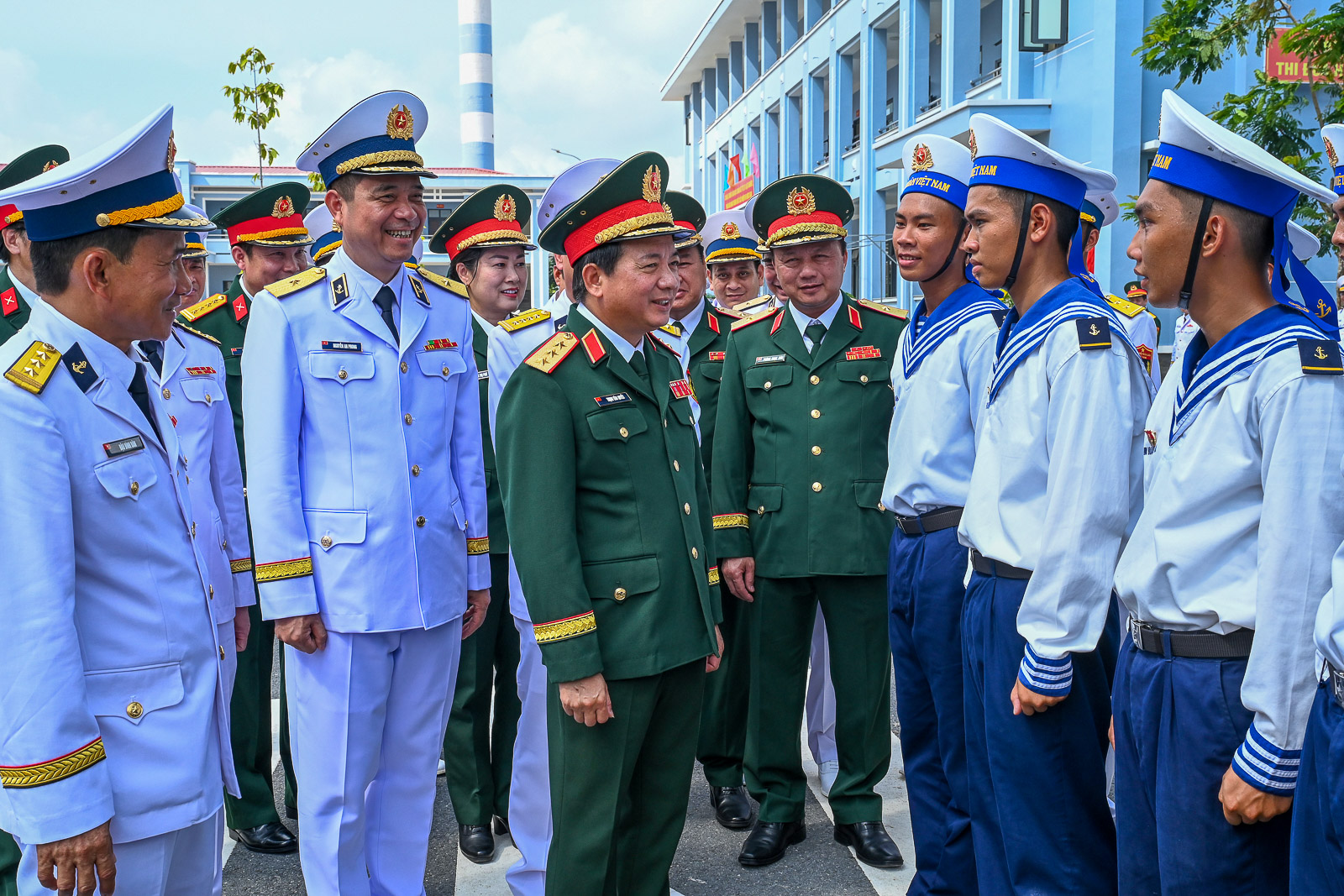 Thượng tướng Trịnh Văn Quyết dự Lễ tuyên thệ chiến sĩ mới tại Trung tâm Huấn luyện, Vùng 2 Hải quân
