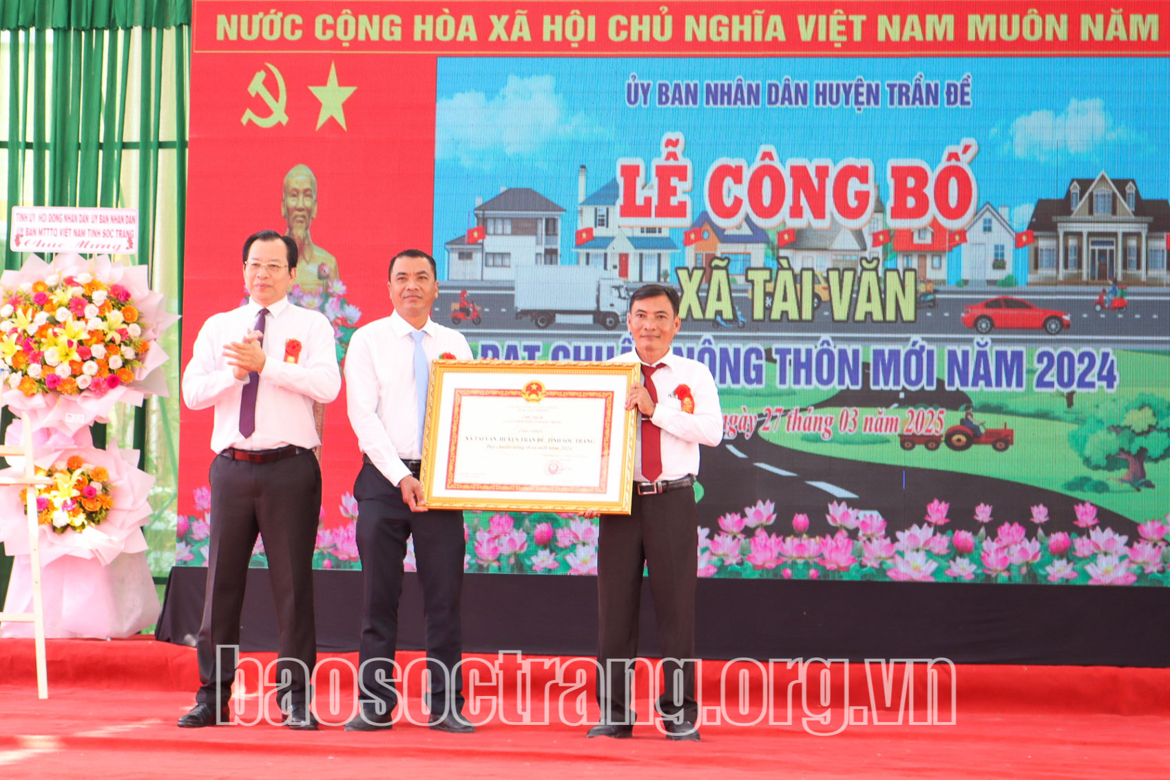 Diện mạo xã Tài Văn đổi mới sau đạt chuẩn xã nông thôn mới