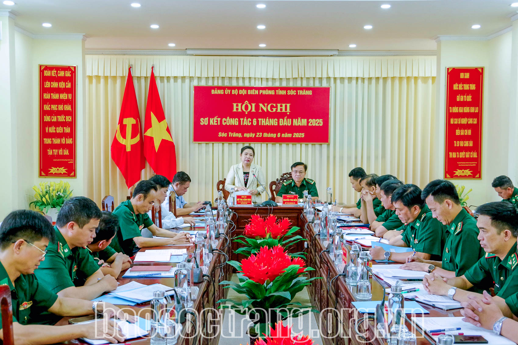 Đảng ủy Bộ đội Biên phòng Sóc Trăng sơ kết công tác 6 tháng đầu năm 2025