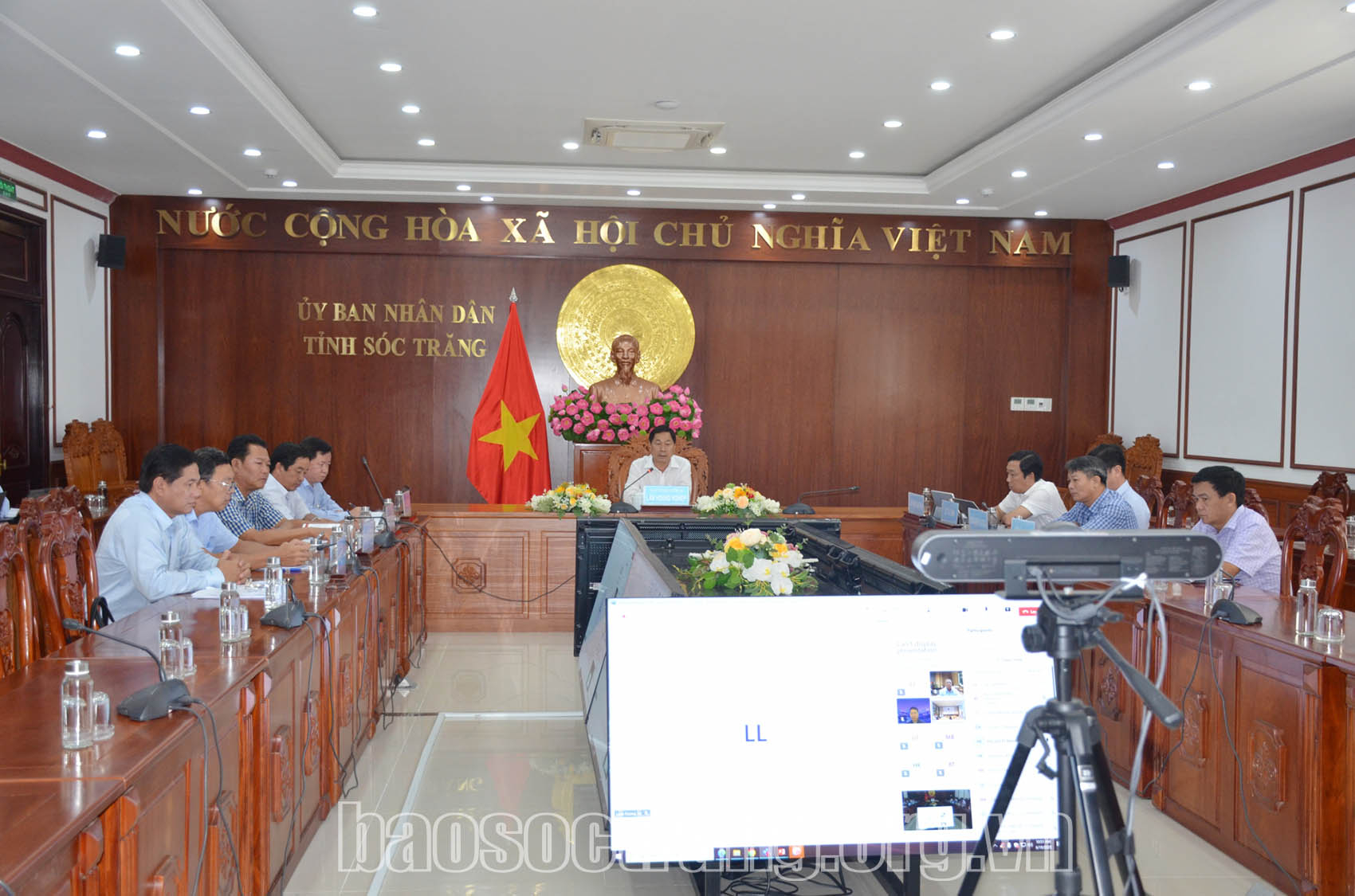 UBND tỉnh Sóc Trăng làm việc trực tuyến với Ngân hàng Phát triển Châu Á tại Việt Nam